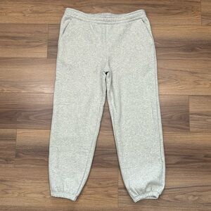 PARKE Unisex Fleece Sweatpants in Classic Grey Size XXL